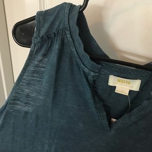 Anthropologie dark teal Tank top